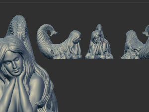 贾帕里美人鱼 3D 打印模型