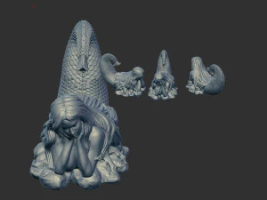 Jalpari Mermaid 3D Print Model