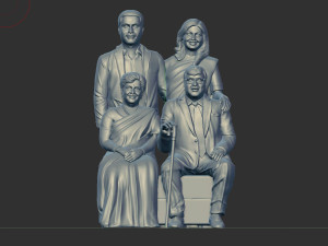 Couple miniature 3D-printmodel