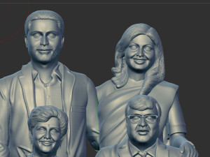 Couple miniature 3D-printmodel