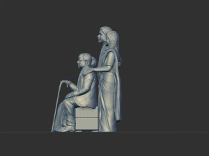 Couple miniature 3D-printmodel