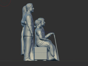 Couple miniature 3D-printmodel