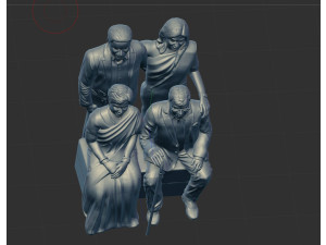 Couple miniature 3D-printmodel