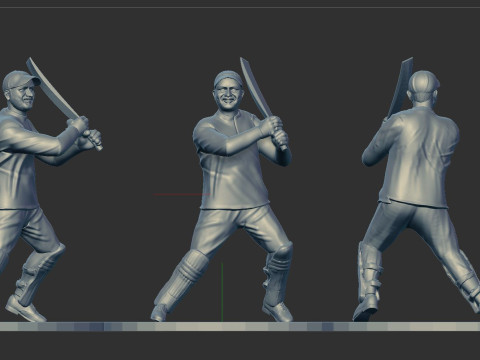Cricket player 3D Принт Модель