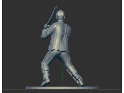 Cricket player 3D प्रिंट मॉडल