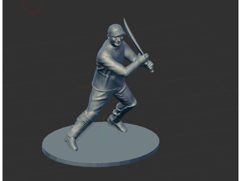Cricket player 3D प्रिंट मॉडल