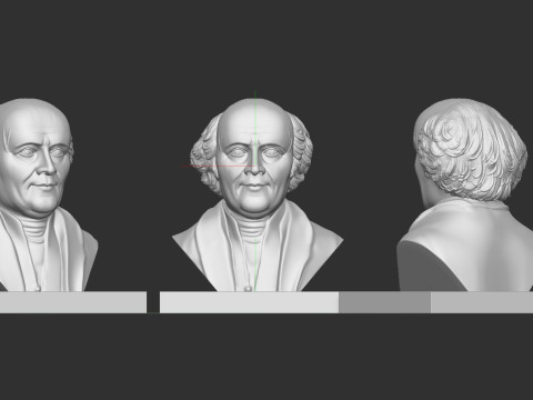 Samuel Hahnemann 3Dプリントモデル