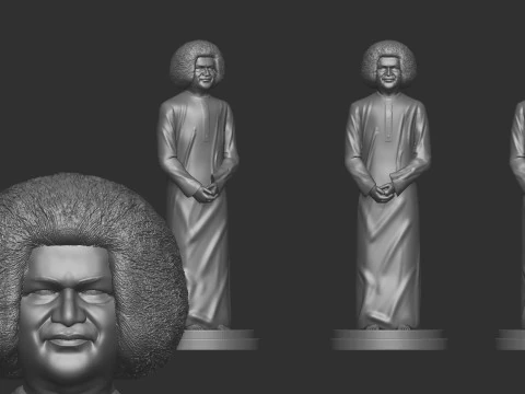 Sathya Sai Baba 3D Print Model