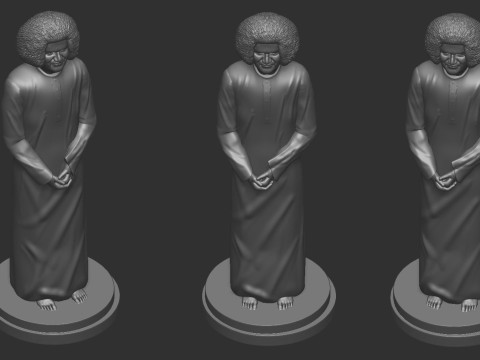 Sathya Sai Baba 3D 打印模型