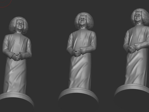 Sathya Sai Baba 3D 打印模型