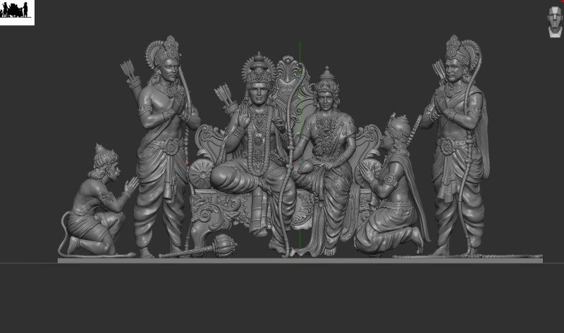 Ram Lalla family 3Dプリントモデル .c4d .max .obj .3ds .fbx .stl .blend 