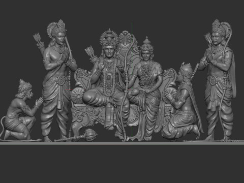 Ram Lalla family 3D-Druckmodell