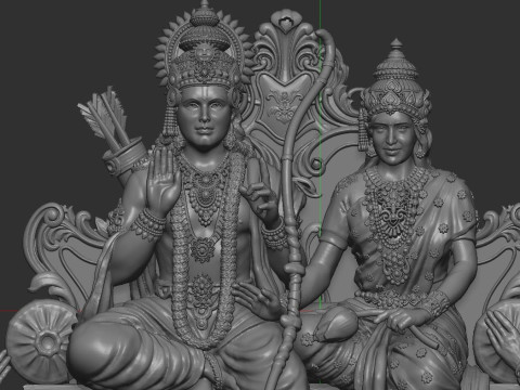 Ram Lalla family 3Dプリントモデル
