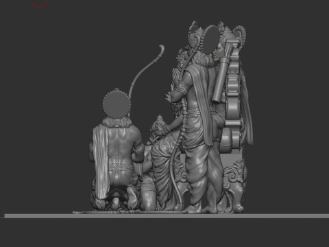 Ram Lalla family 3Dプリントモデル
