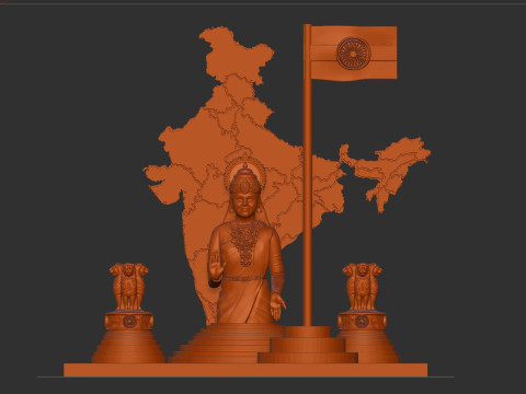 Bharat mata 3D Print Model