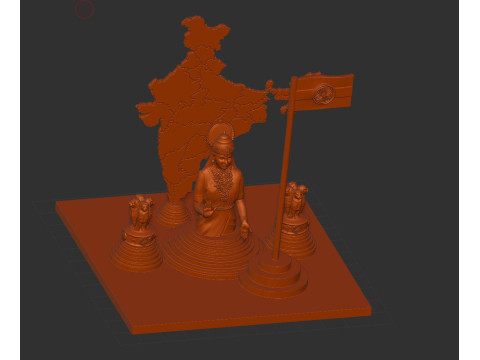 Bharat mata 3D Принт Модель