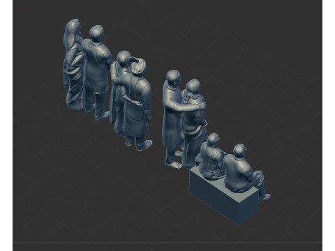 Couple miniatures 3D 模型