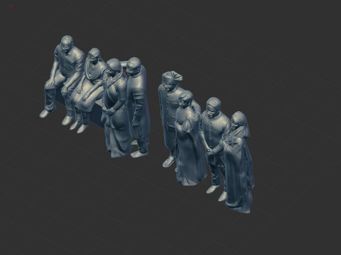 Couple miniatures 3D 模型