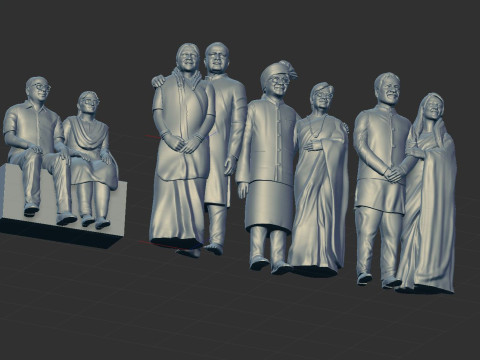 Couple miniatures 3D 模型