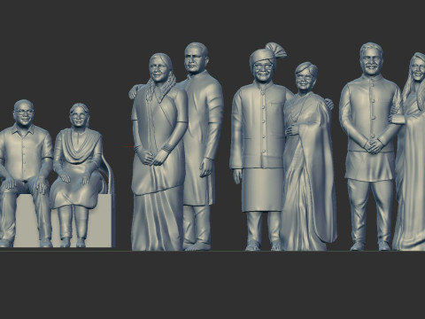 Couple miniatures 3D 模型