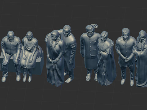 Couple miniatures 3D 模型