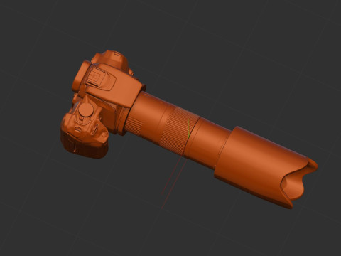 DSLR 3D-Modell
