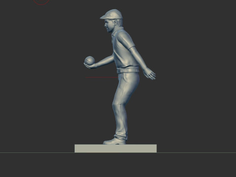 PETANQUE PLAYER 3D Принт Модель