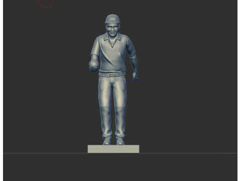 PETANQUE PLAYER 3D 프린트 모델