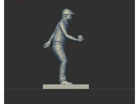PETANQUE PLAYER 3D 프린트 모델