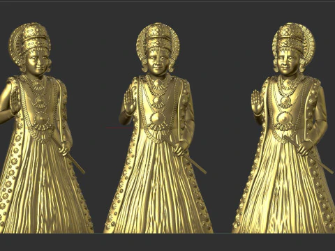 Udupi Śri Kryszna Model do druku 3D