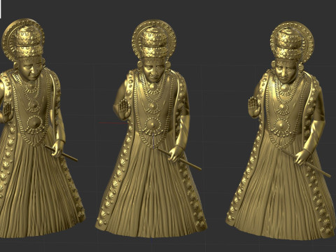 Udupi sri krishna 3D-printmodel