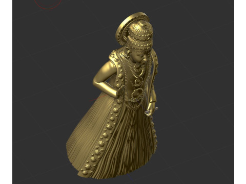 Udupi sri krishna 3D-printmodel