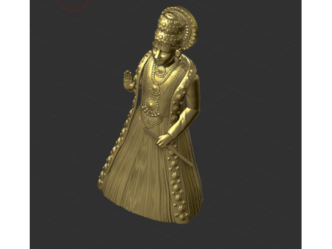Udupi sri krishna 3D-printmodel