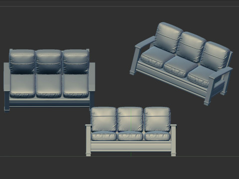 Sofa chair Model Cetak 3D