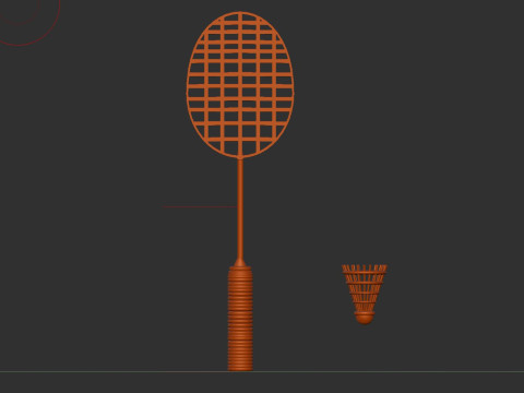 Badminton 3D Model