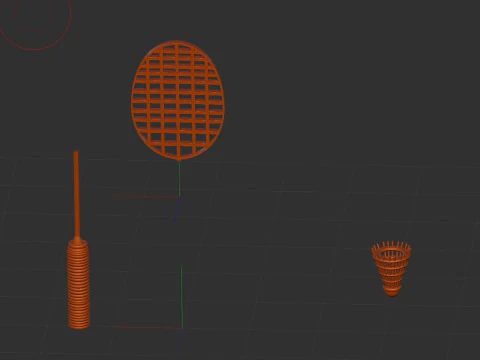 Badminton 3D Model
