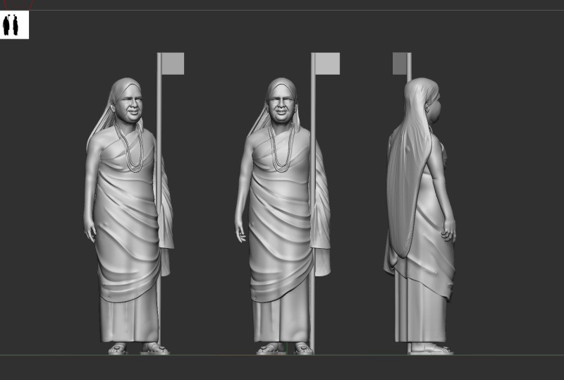 Swami Nagendra Maharaj 3D Принт Модель .c4d .max .obj .3ds .fbx .stl .blend 