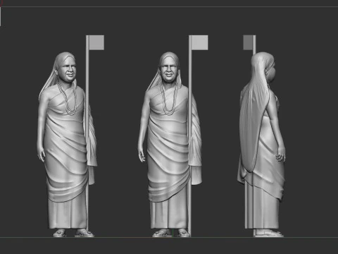 Swami Nagendra Maharaj Model Cetak 3D