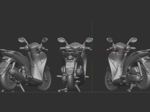 Activa bike 3D-printmodel