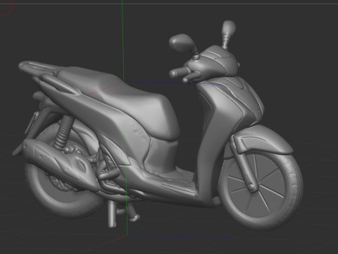 Activa bike 3D-printmodel