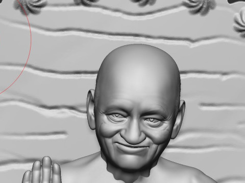 Acharya vidyasagar ji Model Cetak 3D