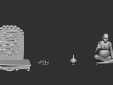 Acharya vidyasagar ji Model Cetak 3D