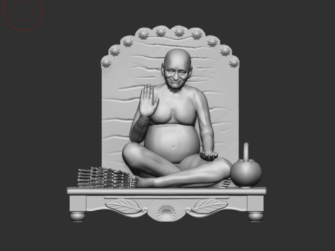 Acharya vidyasagar ji Model Cetak 3D