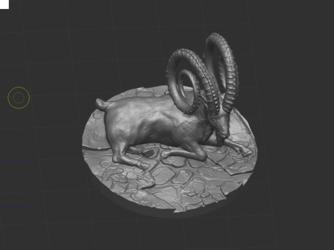Markhor goat 3D-Modell