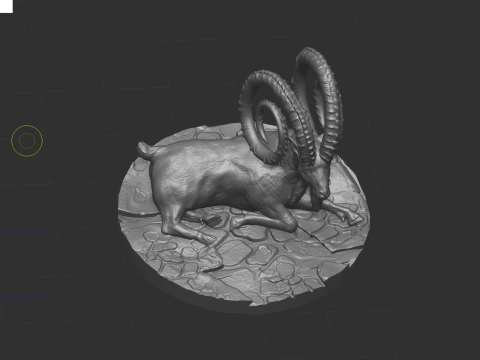 Markhor goat 3D Model