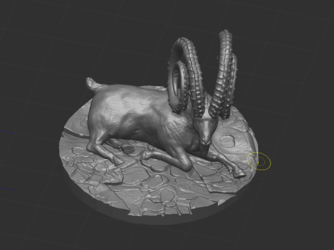 Markhor goat 3D-Modell