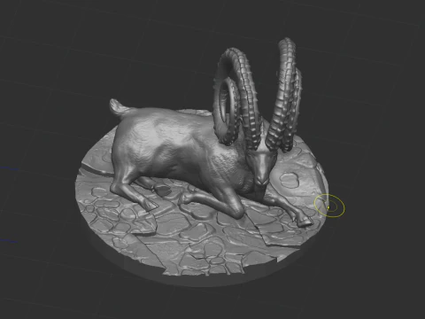 Markhor goat 3D Model
