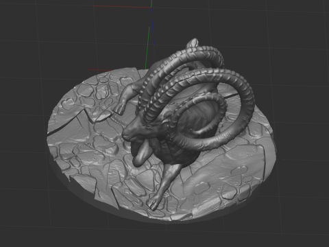 Markhor goat 3D-Modell