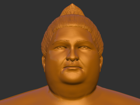 SUMO WRESTLER Konishiki 3D 打印模型