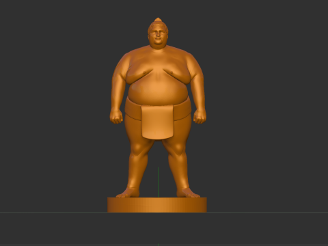 SUMO WRESTLER Konishiki 3D 打印模型